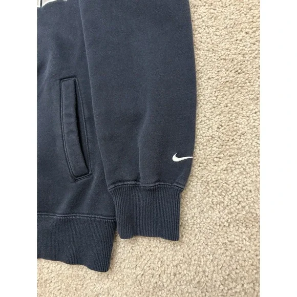VTG Y2K Nike Team Full Zip Spell Out Varsity Jacket Blue Size Large - Picture 2 of 6